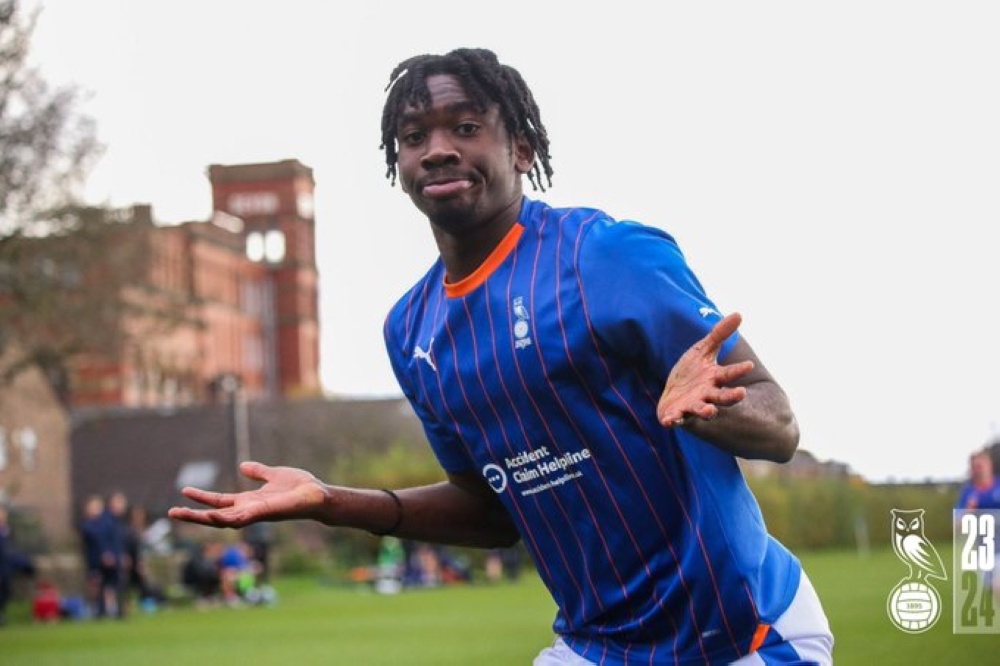 Collins Kagame has also played for the U18 team of Oldham Athletic, where he scored eight goals during the 2023/24 season.