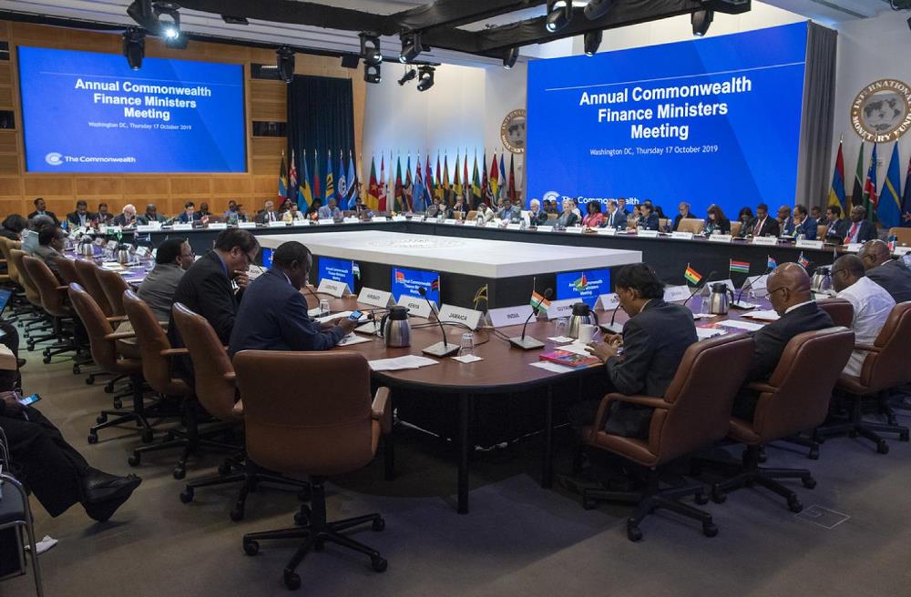Commonwealth Finance Ministers at a previous meeting in 2019.