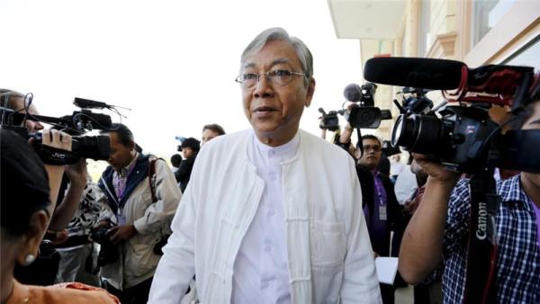 Htin Kyaw is on course to become the country's first head of state who is not a former top-ranking member of the military since the 1960s
