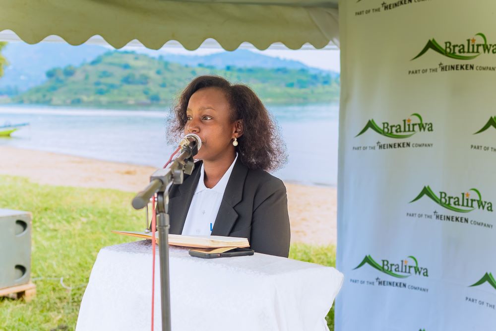 Bralirwa Head of Corporate Affairs and Communications, Mrs. Rosette Mutoni, explained how environmental sustainability is one of the pillars under the company’s Brew a Better World agenda.