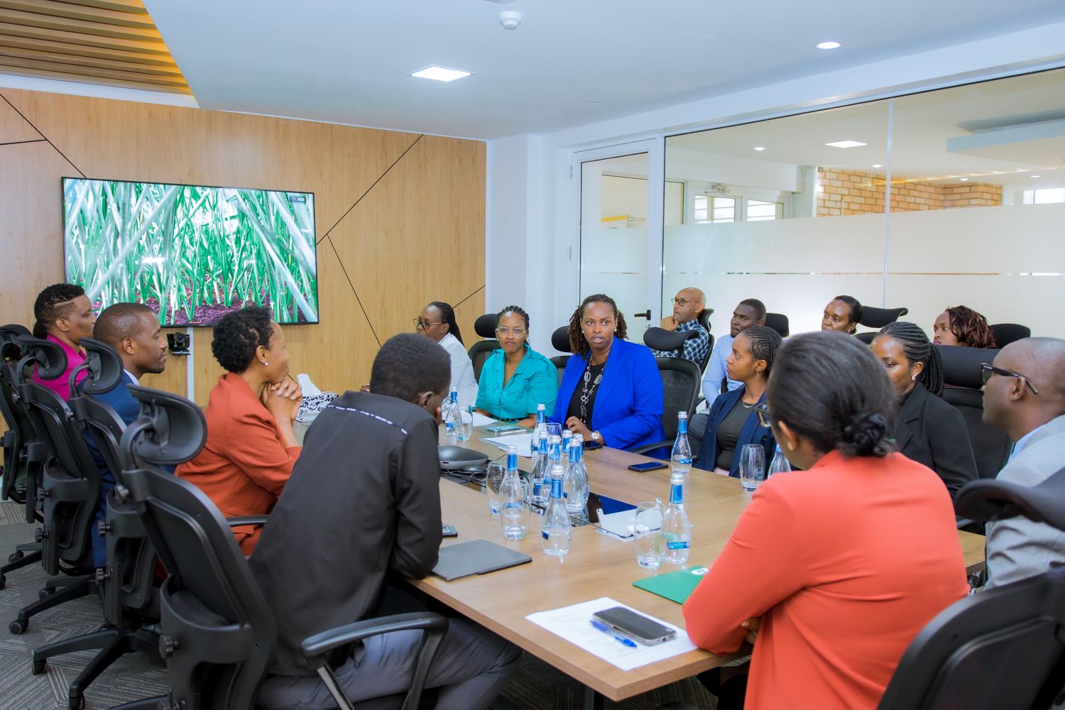 Members of staff of Access to Finance Rwanda (AFR) attended the charter signing ceremony.