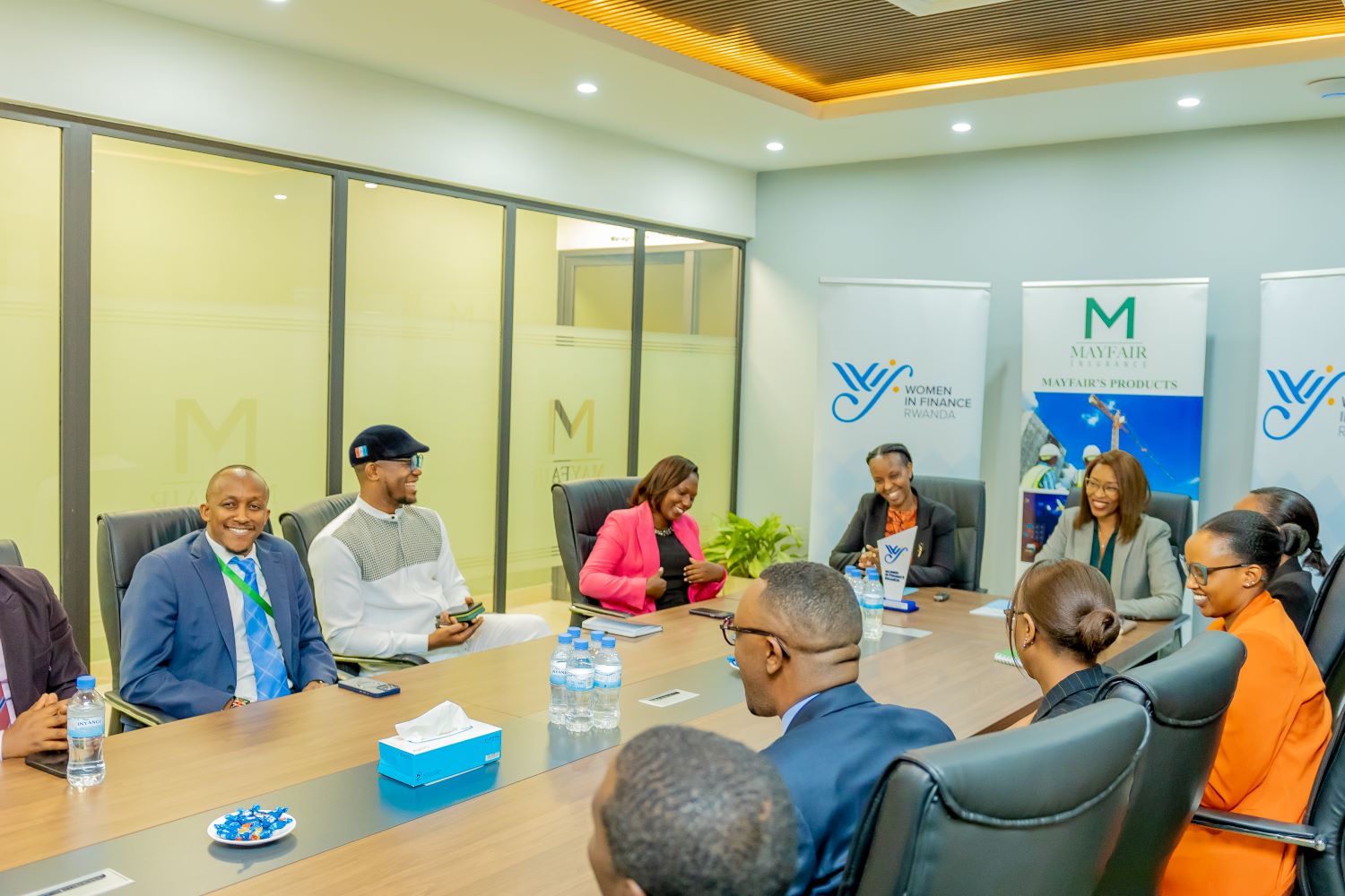 The event was graced by Mayfair Rwanda Managing Director Ms. Jessica Igoma, Zep-Re MD for Rwanda & Burundi Ms. Alice Uwase, and the  WIFR founding chair Ms. Lina Higiro and Mayfair Management.