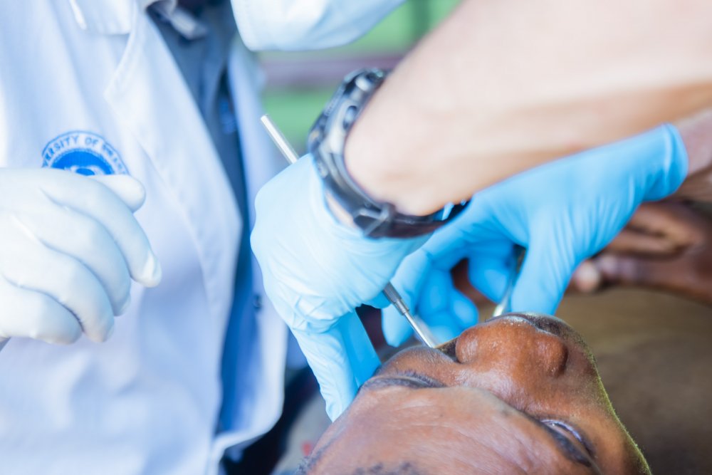 Patients underwent dental prophylaxis procedure and tooth extraction.