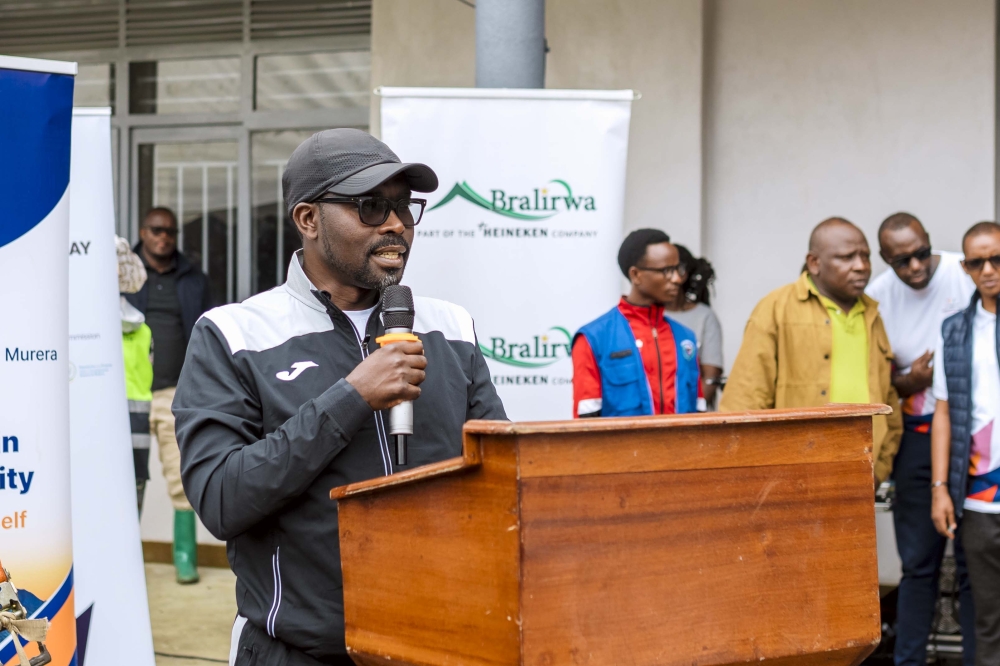 The Minister of Trade and Industry, Prudence Sebahizi, who was the guest of honor in the umuganda ‘community work’ reminded all participants of the importance of conserving the environment.