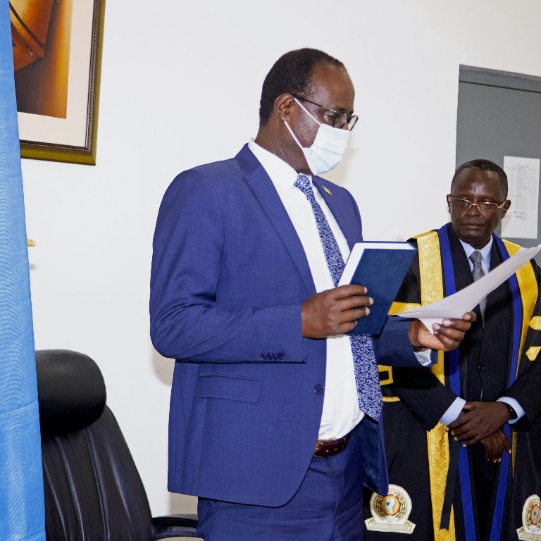 Minister of State in the Ministry of Foreign Affairs and International Cooperation in Charge of East African Community, Prof Nshuti Manasseh