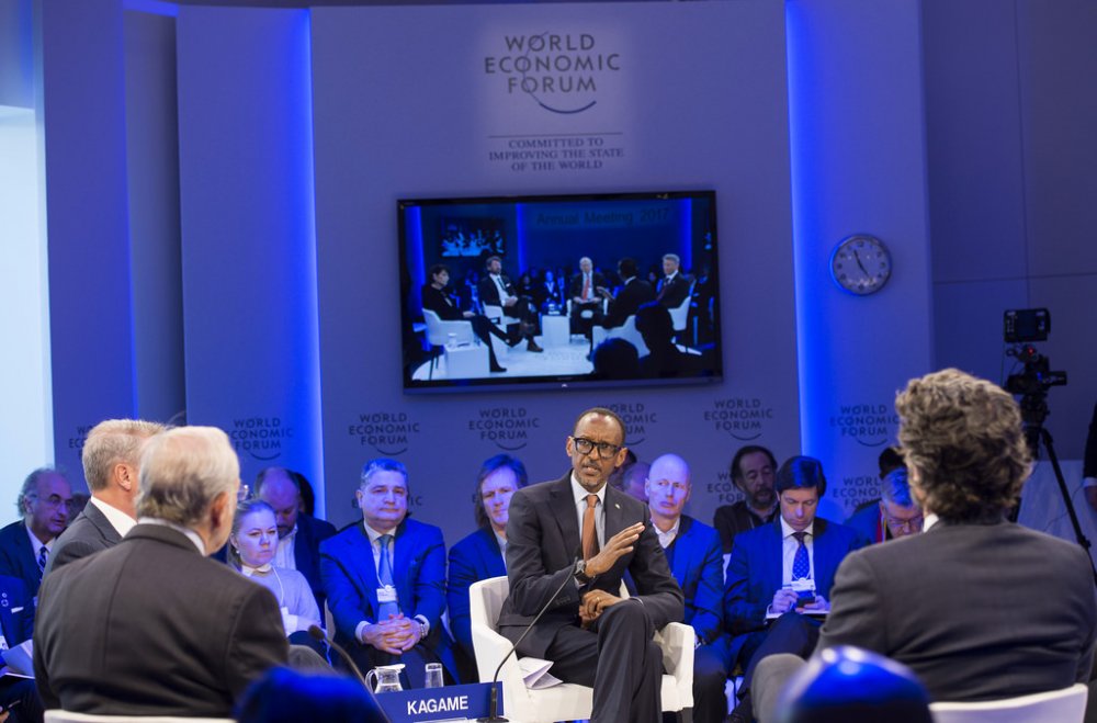 President Kagame on 17-19 January 2017 in the World Economic Forum in Davos, Swiss