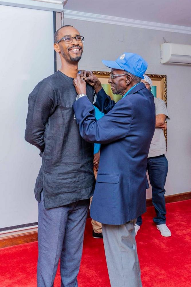 Alex Ndibwami is among new Rotary Club members welcomed recently.
