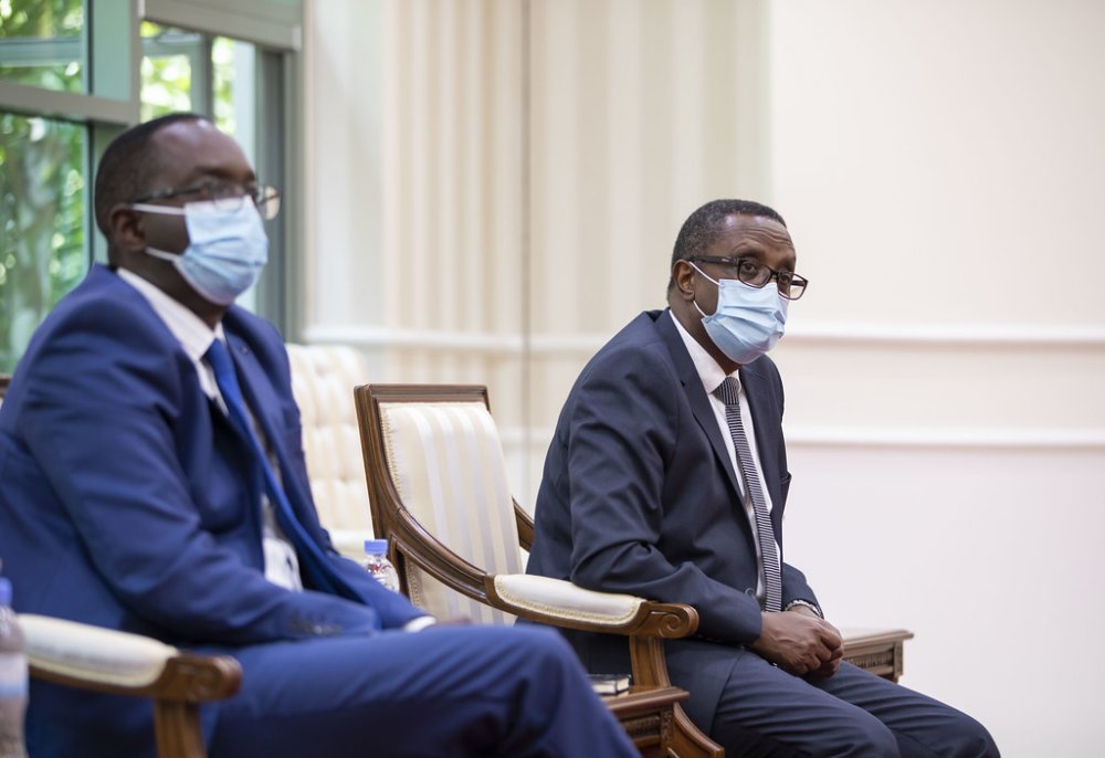 The Minister of Health, Dr Daniel Ngamije and the Minister of Foreign Affairs, Dr Vincent Biruta, attended the meeting