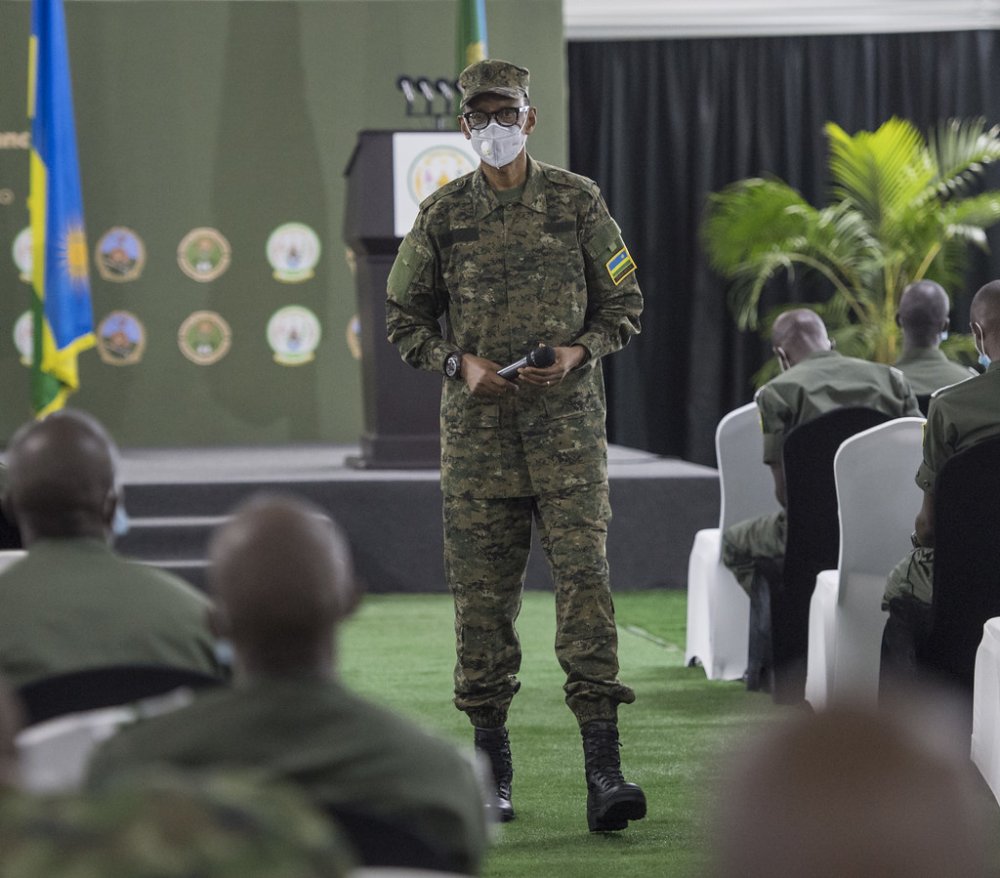 President Kagame reminded Officer Cadets that the rigorous training they undertake was to prepare them to handle challenging situations.