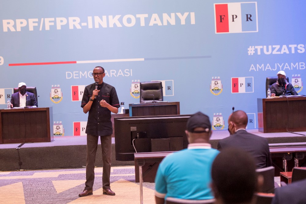 President Pail Kagame urged RPF Inkotanyi members to speak out against lies.