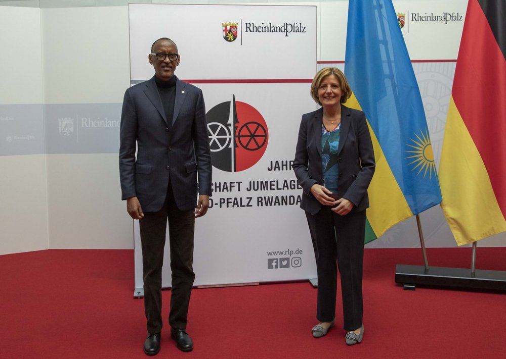 President Paul Kagame has held talks with Malu Dreyer, the Minister President of Rhineland-Palatinate.