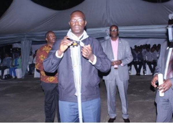 The prime minister, Anastaze Murekezi during the night vigil to remember held on Friday