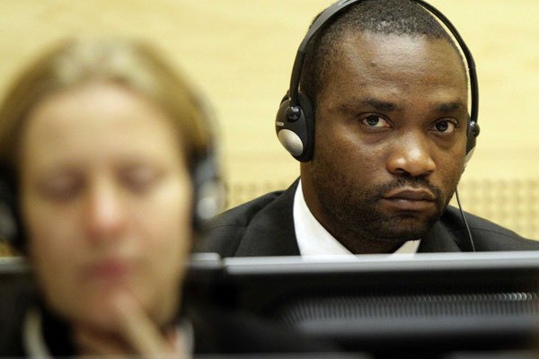 Former Congolese warlord militiaman Germain Katanga at ICC in The Hague. He is liable to pay any compensation.