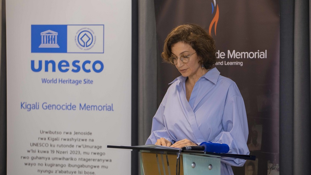 Audrey Azoulay, UNESCO Director-General, emphasized the importance of preserving the memory of the victims of the 1994 Genocide against the Tutsi.
