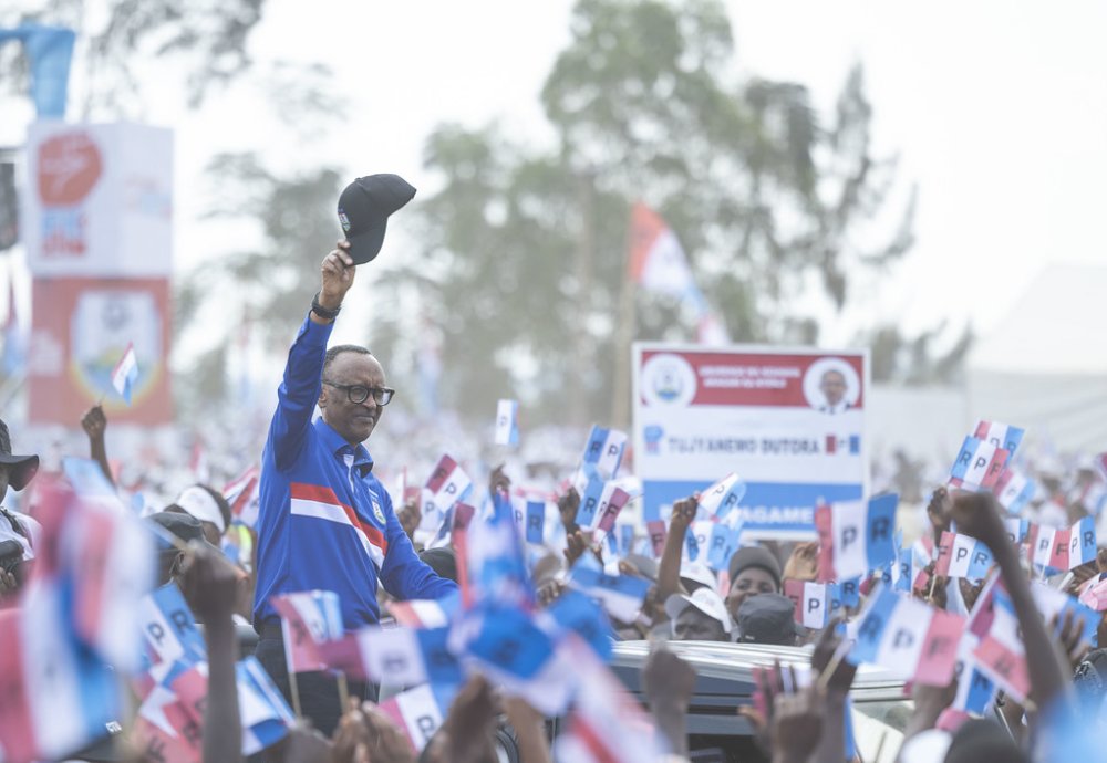 President-elect Paul Kagame is leading the race with an overwhelming 99.18 per cent of the vote.