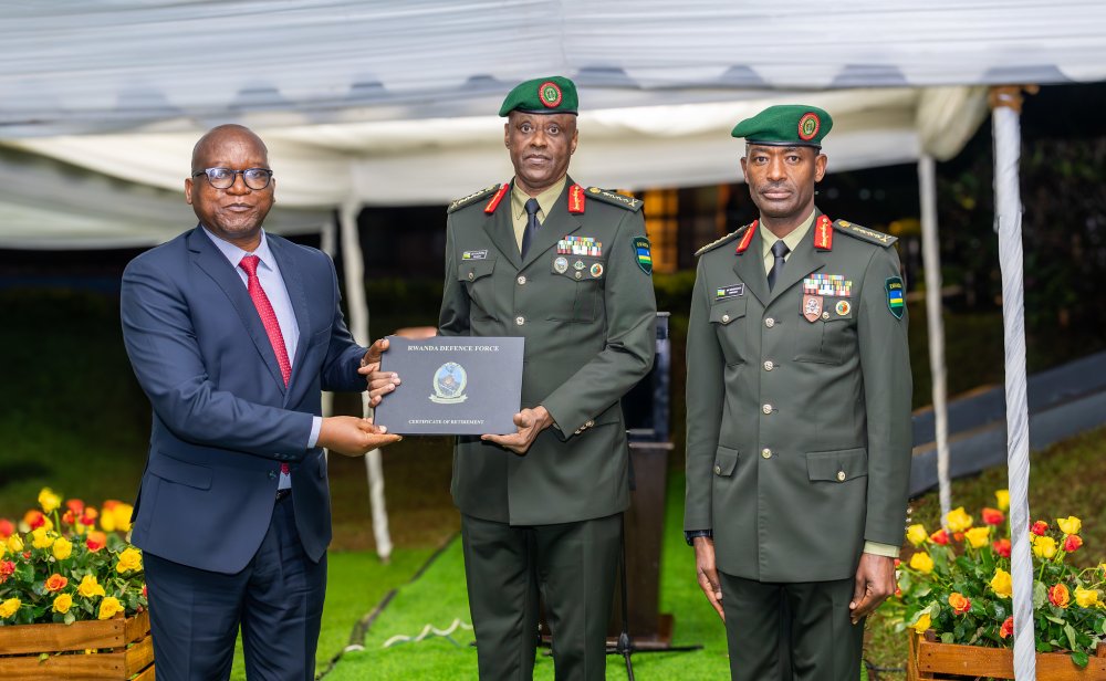 General Jean Bosco Kazura is among 1,167 soldiers who have been granted retirement