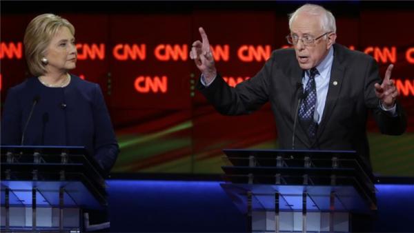 The two contenders cut each other off on several occasions, a rare occurrence in a largely polite race