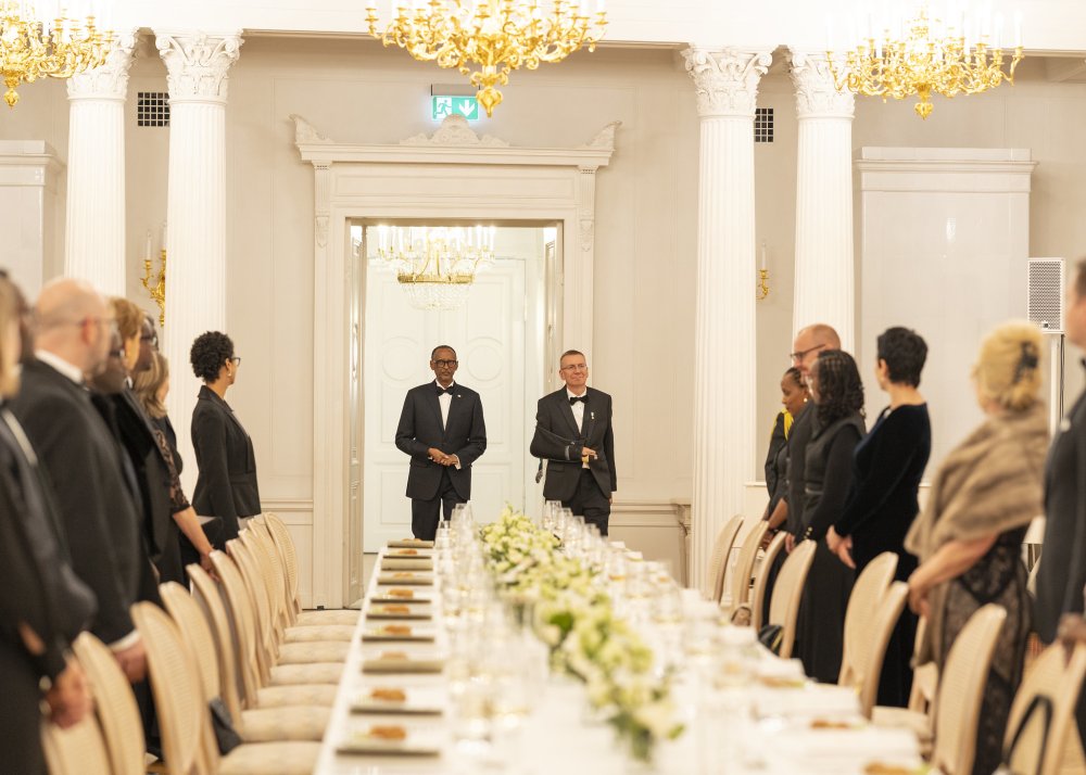 Latvian President sosted his counterpart of Rwanda for a dinner on the evening of Wednesday, October 2, 2024.
