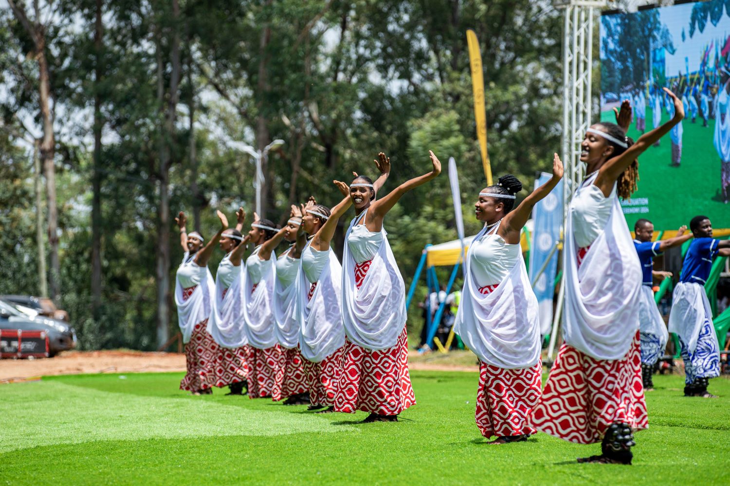 The graduation ceremony was held at the Huye Campus.