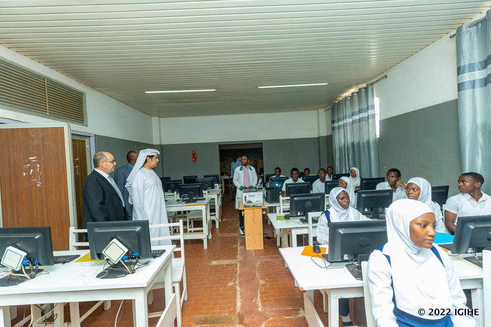 A computer lab is among visited facilities. 