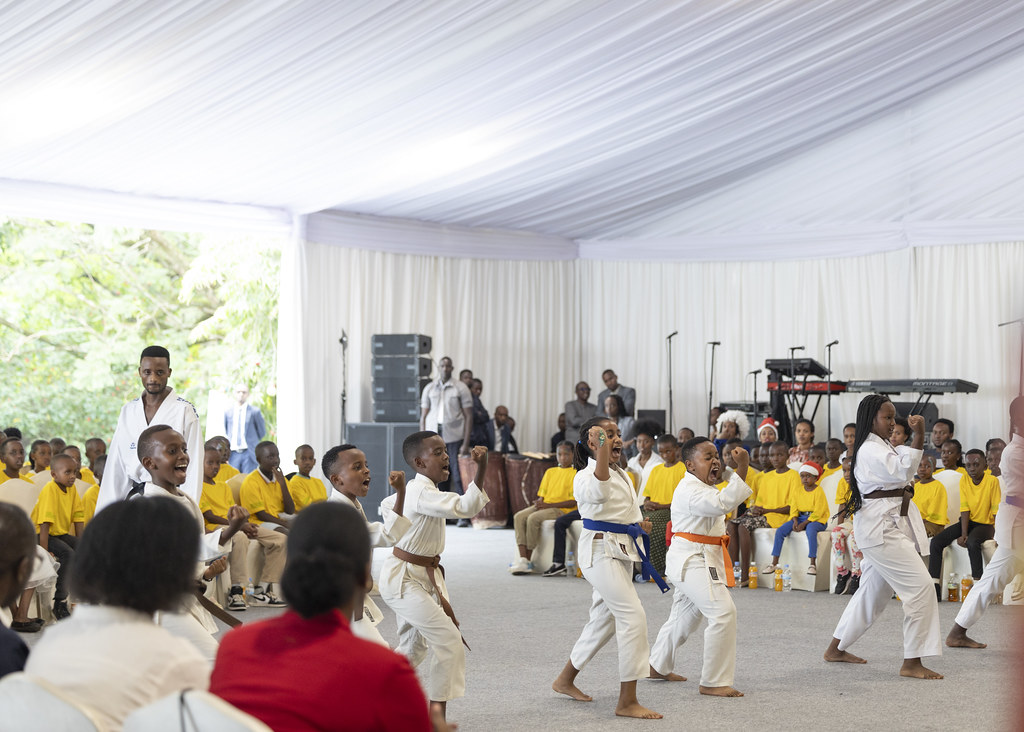 Some of the children demonstrated their Karate skills.