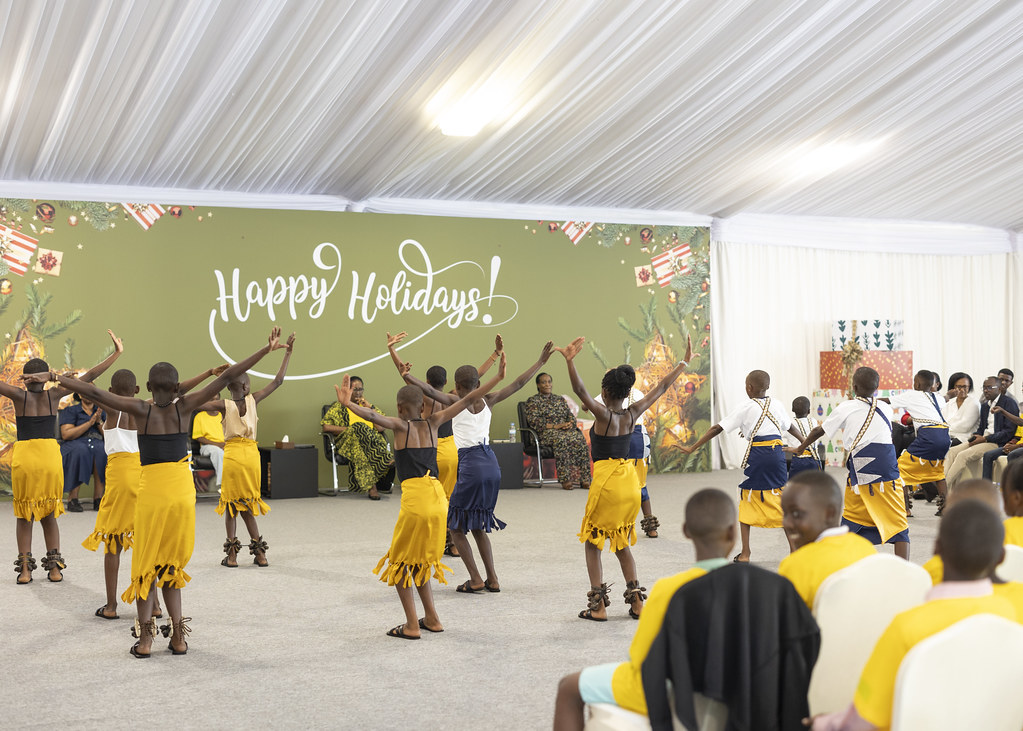 The children showcased their prowess in traditional Rwandan dances.