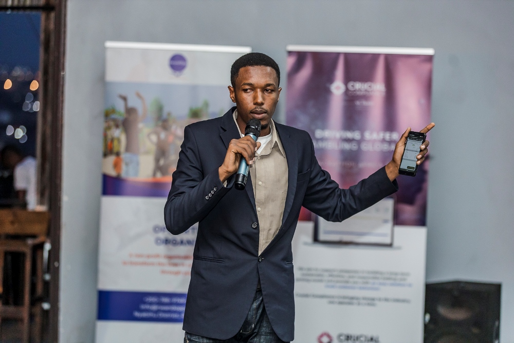 Kwizera Rulisa emerged 2nd runner up in the Safe Gambling Hackathon.