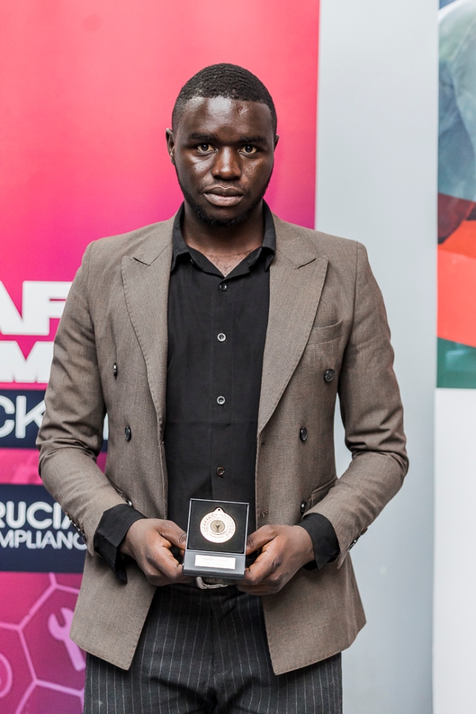Kwizera Uwimana pitched his project on gambling addiction rescue among the youth.
