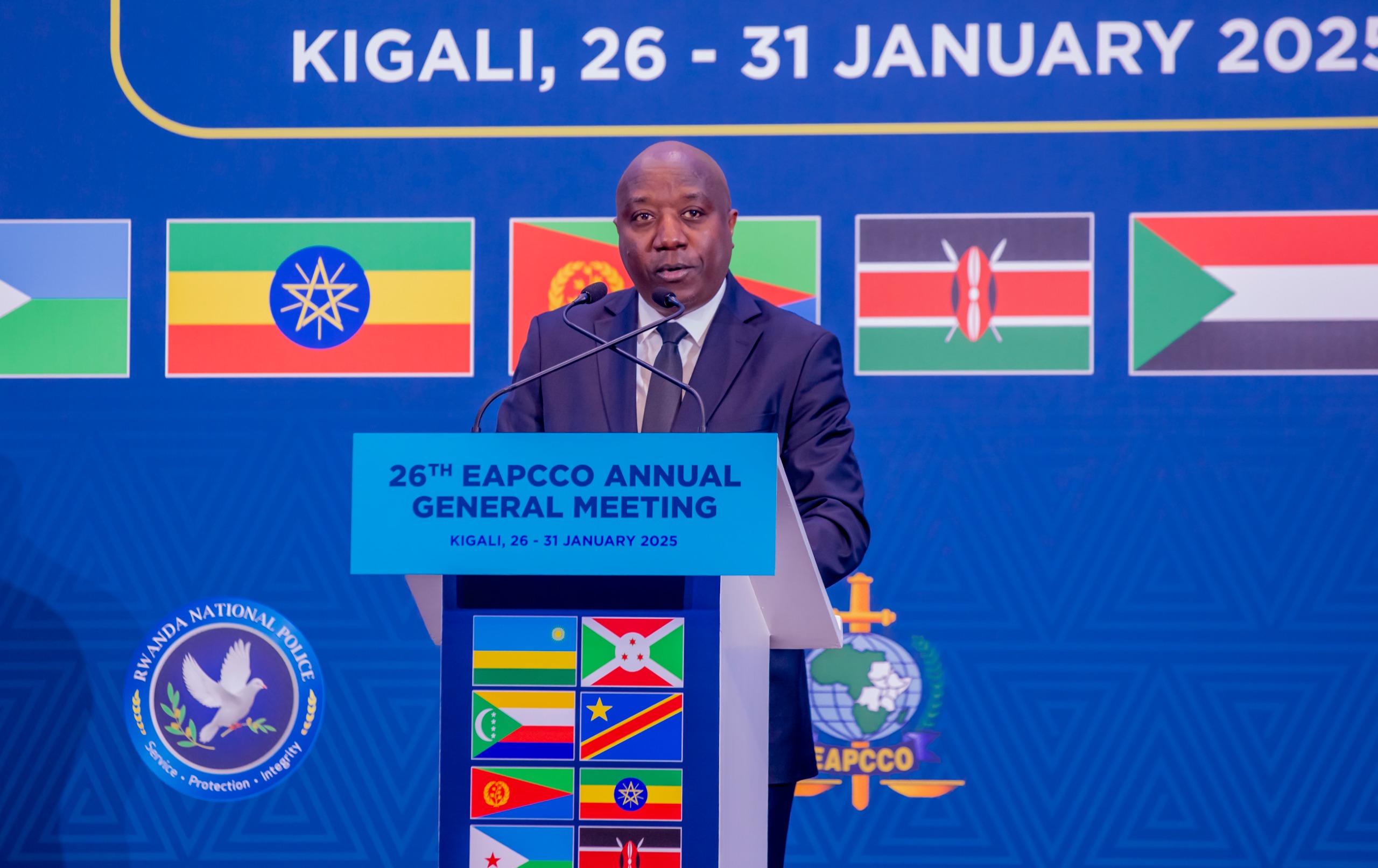 Prime Minister Dr. Édouard Ngirente has called for stronger regional cooperation and modern policing strategies to combat evolving security threats in Eastern Africa.