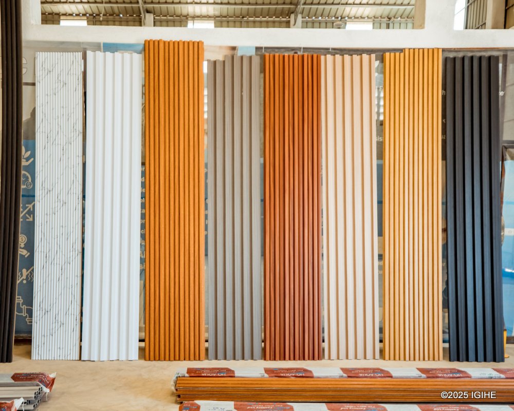 These wall panels are used for interior wall finishing.         