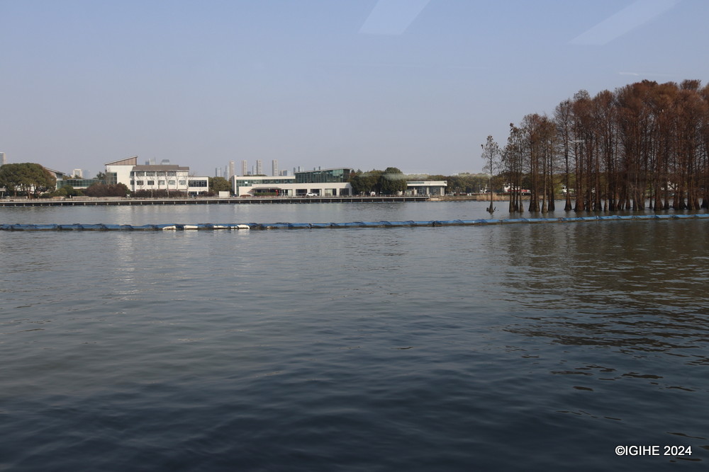 Lake Taihu is a shallow with an average depth of 2 meters.