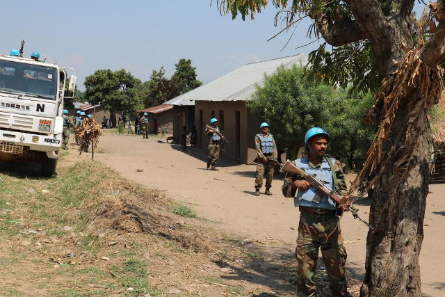 A file photo of UN soldiers in the DRC.