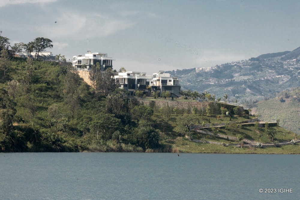 Many hotels in Karongi are located on the the edge of Lake Kivu.