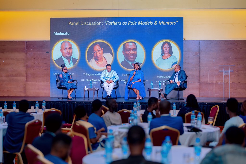 (Left to right): Titilayo A. Akisanya, CEO of Theta Alpha Consults Ltd (Nigeria); Siaphoro Kishimbo, Senior Manager, Human Resources, Africa Re Corporation (Nigeria); Mireille Karera, Author and Entrepreneur (Rwanda); and Charles Okeibunor, Executive Coach (Nigeria).