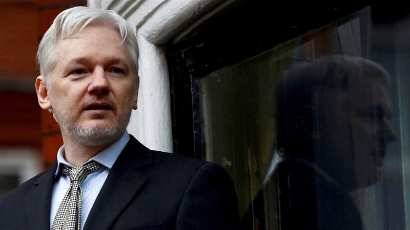 Julian Assange, 45, has been holed up in the Ecuadorian embassy in London since 2012