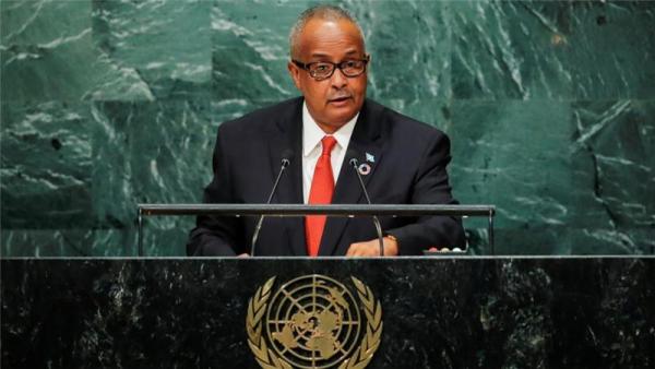 Somalia's top diplomat reassured the UN on Tuesday of the country's "unwavering commitment" to credible elections