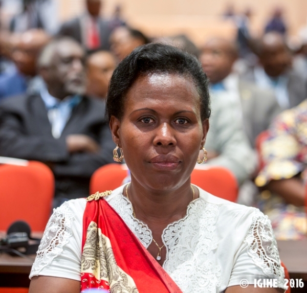 The mayor of Kicukiro district, Dr Nyirahabimana Jeanne 
