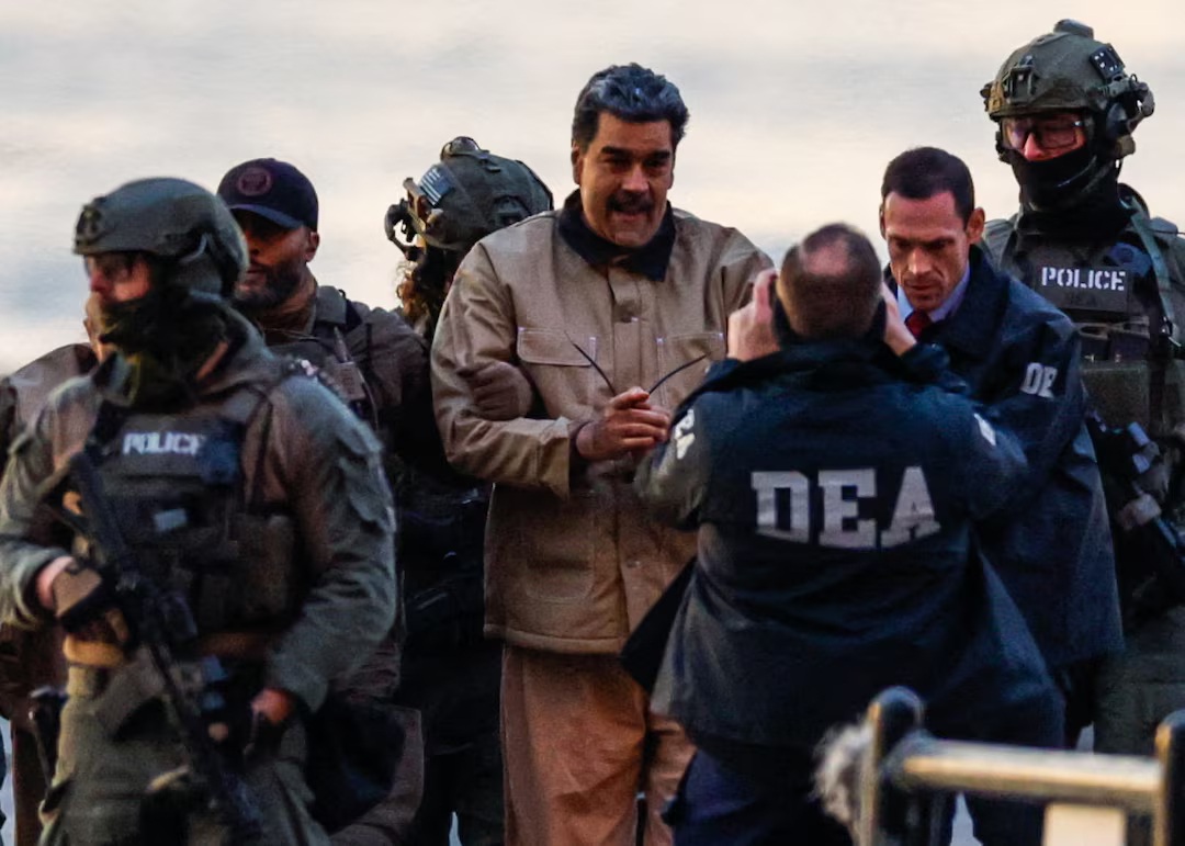Venezuelan President Nicolas Maduro made his first appearance Monday morning at a New York courthouse after he was seized by U.S. forces in his country.