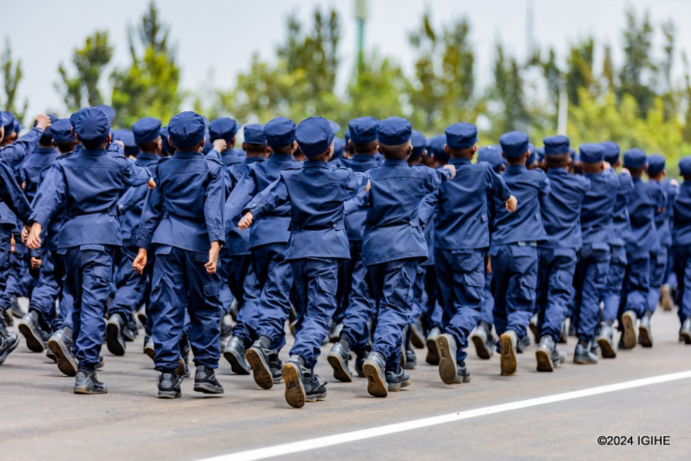 More than 300 schoolchildren took part in the passing-out parade.