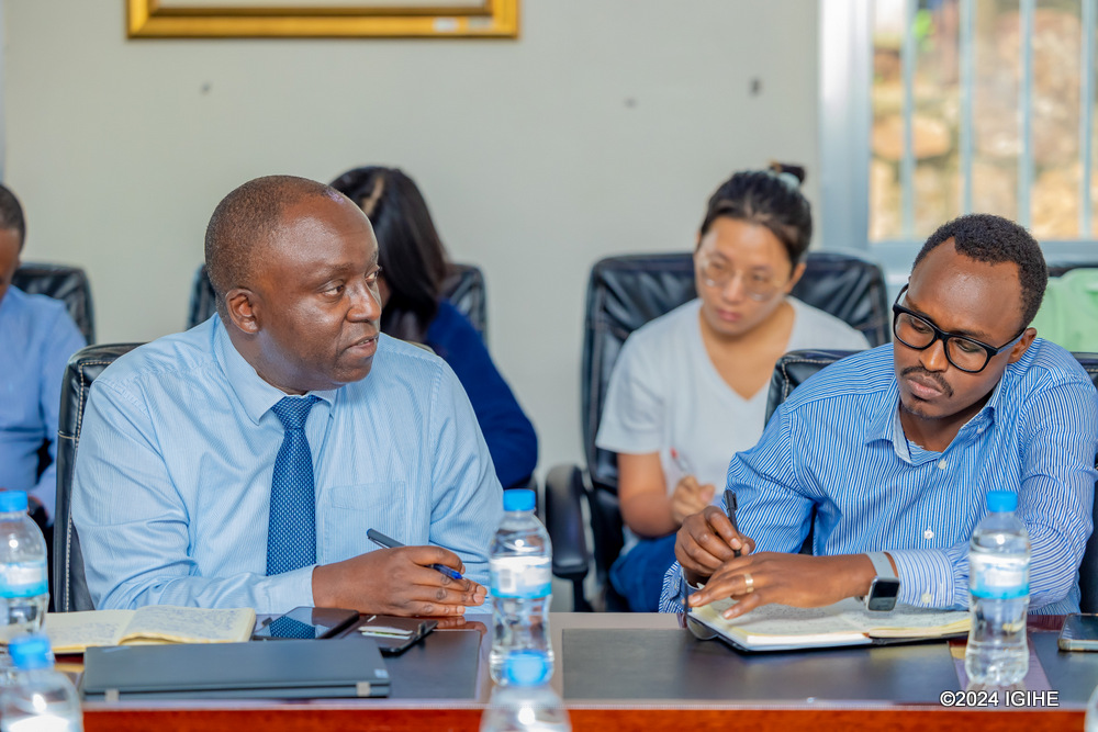 The Deputy CEO of KFH, Ngirabacu Frederic sharing a picture of revamped services to be offered after expansion.