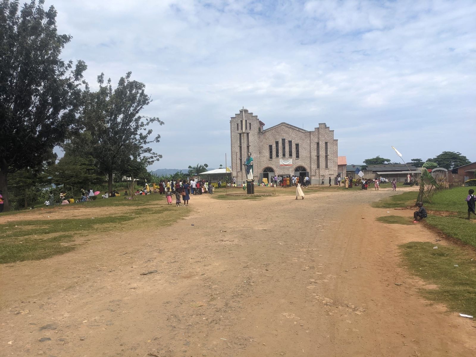Nyamasheke Catholic Church Parish is located just a few meters away from the iconic ficus trees.