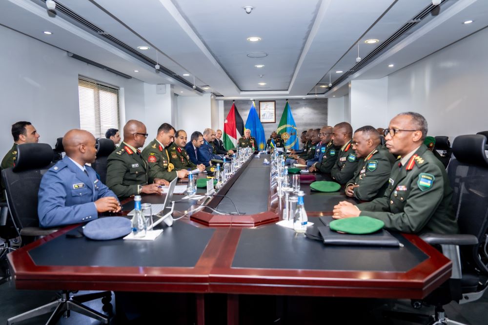 Major General Yousef A. Al Hnaity was received by the RDF delegation led by Chief of Defence Staff, Gen MK Mubarakh.