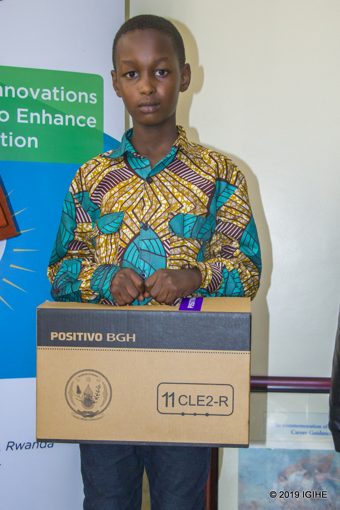 Humura Elvin from Wisdom School in Musanze was the best performing pupil nationwide 