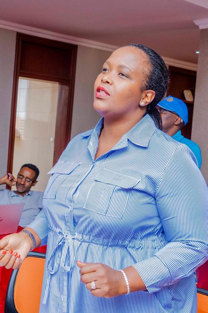 The CEO of RDB, Clare Akamanzi commended the values of Rotary Club.