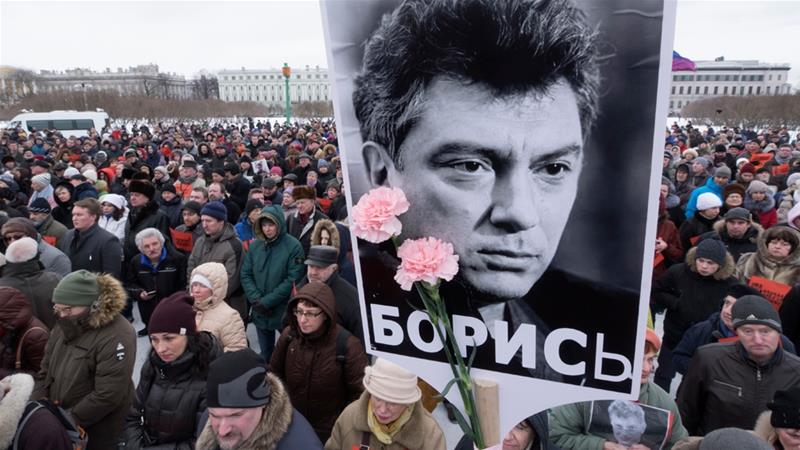St Petersburg was one of the cities that saw Sunday's rallies