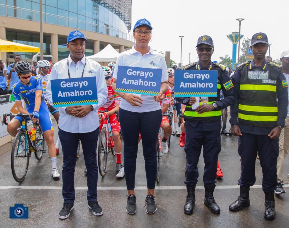 Rwanda National Police (RNP) has partnered with Rwanda Cycling Federation (Ferwacy) to promote ‘Gerayo Amahoro’ campaign during ‘Tour du Rwanda’2020. Rwanda National Police (RNP) has partnered with Rwanda Cycling Federation (Ferwacy) to promote ‘Gerayo Amahoro’ campaign during ‘Tour du Rwanda’2020. 