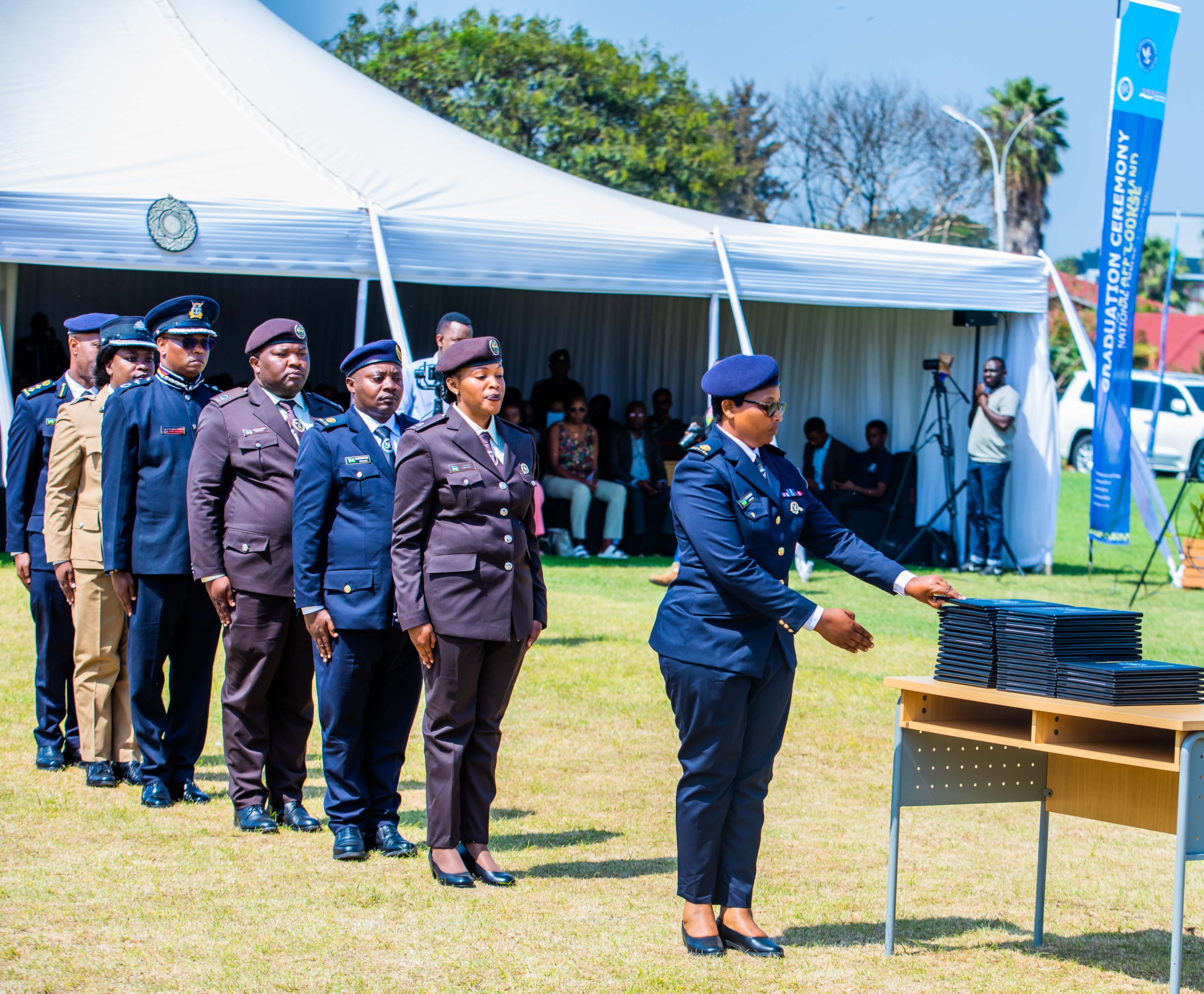 The graduation ceremony for the 12th intake was presided over by the Minister of Justice and Attorney General, Dr. Emmanuel Ugirashebuja.