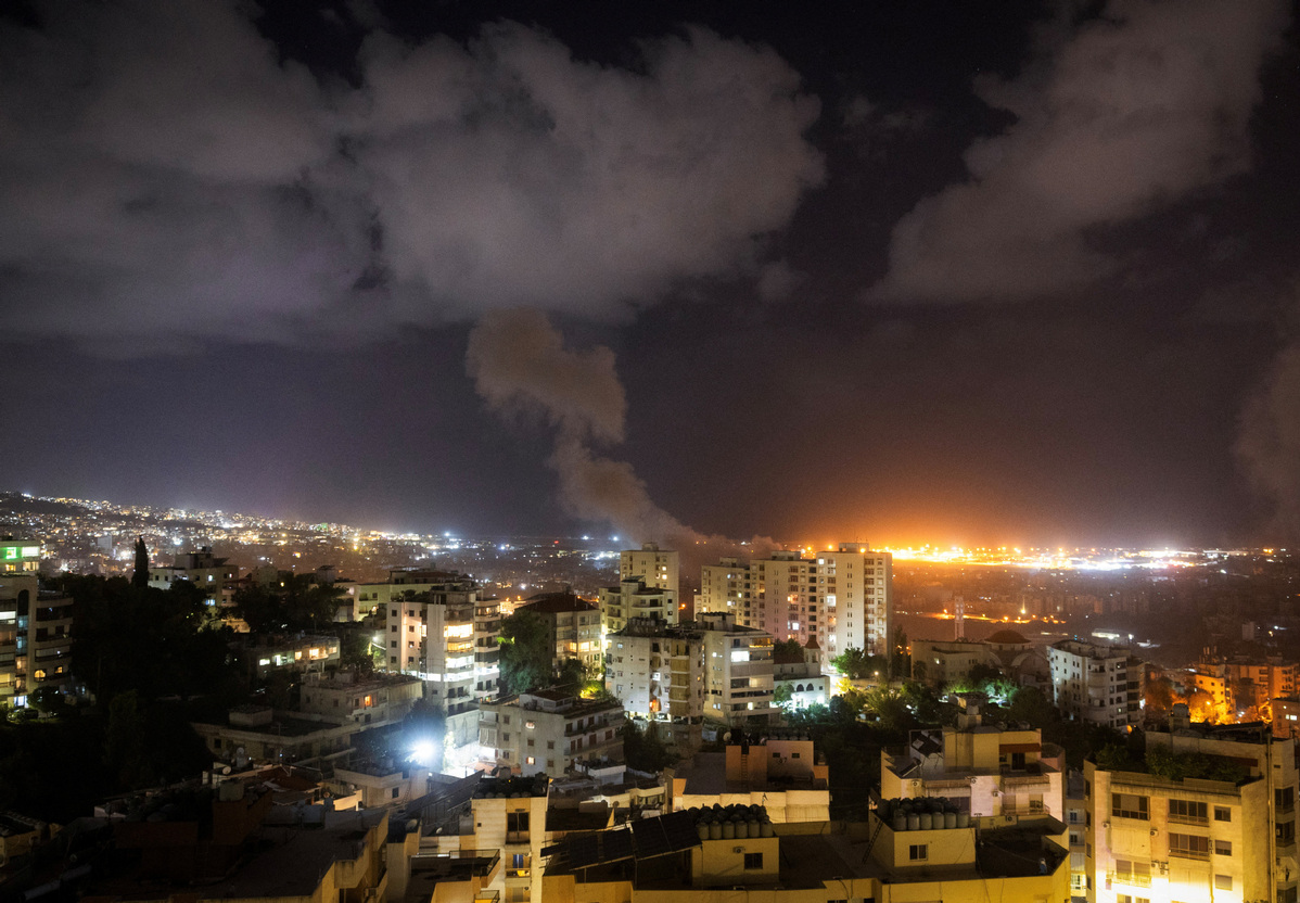 Israel launched multiple waves of airstrikes on Beirut, the capital of Lebanon and its southern suburbs on Sunday night.