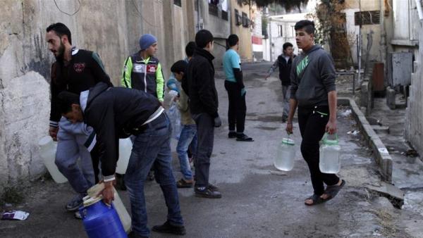 The water supply to Damascus has been cut off since December 22