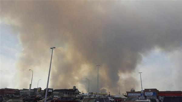 No casualties have yet been reported but gas stations exploded and a hotel and one of the town's many motor home parks went up in flames, according to local media